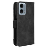 Motorola Moto G34 Pung Cover med Kortholder - Sort