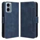 Motorola Moto G34 Pung Cover med Kortholder - Blå