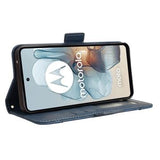 Motorola Moto G34 Pung Cover med Kortholder - Blå