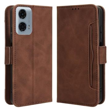 Motorola Moto G34 Pung Cover med Kortholder - Brun