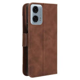 Motorola Moto G34 Pung Cover med Kortholder - Brun