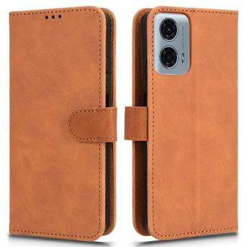 Motorola Moto G34 Pung Taske med Magnetisk Lukning - Brun