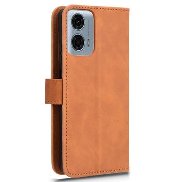 Motorola Moto G34 Pung Taske med Magnetisk Lukning - Brun