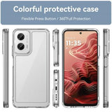 Motorola Moto G35 Anti-Shock Hybrid Cover - Gennemsigtig