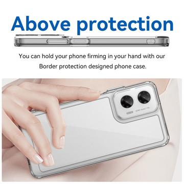 Motorola Moto G35 Anti-Shock Hybrid Cover - Gennemsigtig