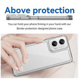 Motorola Moto G35 Anti-Shock Hybrid Cover - Gennemsigtig