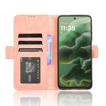 Motorola Moto G35 Kortholder Pung Etui - Pink