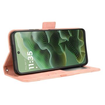 Motorola Moto G35 Kortholder Pung Etui - Pink