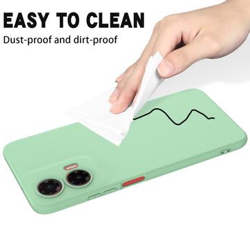 Motorola Moto G35 Liquid Silikone Cover med Strop - Grøn