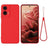 Motorola Moto G35 Liquid Silikone Cover med Strop - Rød