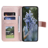 Motorola Moto G35 Mandala Serie Pung Etui - Rødguld