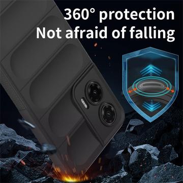 Motorola Moto G35 Rugged TPU Cover - Lysegrå