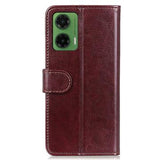 Motorola Moto G35 Pung med Magnetisk Lukning - brun