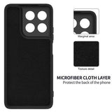 Motorola Moto G37/G37 Power/G47 Flydende silikone cover med håndrem - Sort