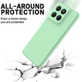 Motorola Moto G37/G37 Power/G47 Flydende silikone cover med håndrem - Grøn