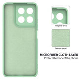 Motorola Moto G37/G37 Power/G47 Flydende silikone cover med håndrem - Grøn