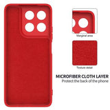 Motorola Moto G37/G37 Power/G47 Flydende silikone cover med håndrem - Rød