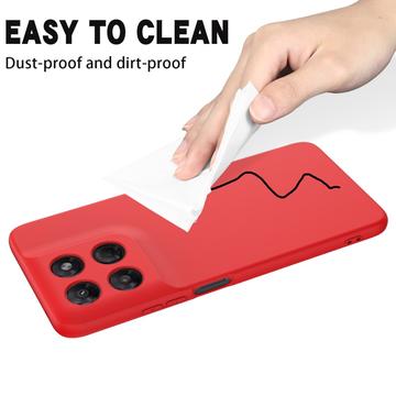 Motorola Moto G37/G37 Power/G47 Flydende silikone cover med håndrem - Rød