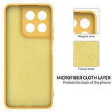 Motorola Moto G37/G37 Power/G47 Flydende silikone cover med håndrem - Gul
