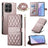 Motorola Moto G37/G47 Luksus Vatteret Pung - rosaguld