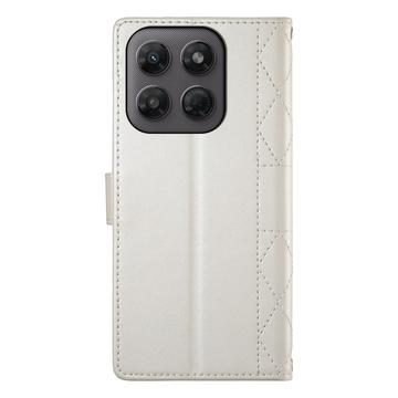 Motorola Moto G37/G47 Luksus Vatteret Pung - Beige