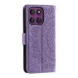 Motorola Moto G37/G47 Mandala Etui med Pung med håndledsrem - Lilla