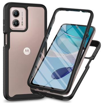 Motorola Moto G53 360 Beskyttelse Cover - Sort / Klar