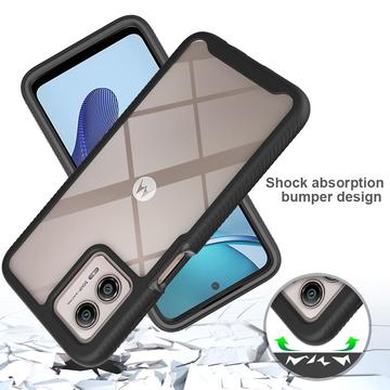 Motorola Moto G53 360 Beskyttelse Cover - Sort / Klar