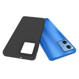 Motorola Moto G54 Anti-Fingeraftryk Mat TPU Cover - Sort