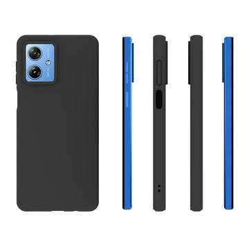 Motorola Moto G54 Anti-Fingeraftryk Mat TPU Cover - Sort