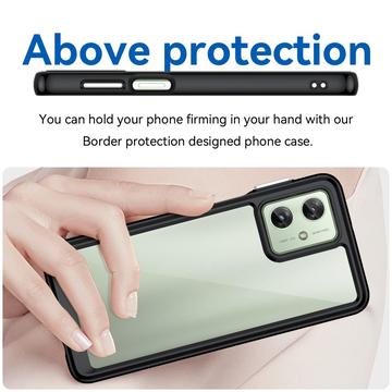 Motorola Moto G54 Anti-Shock Hybrid Cover - Sort