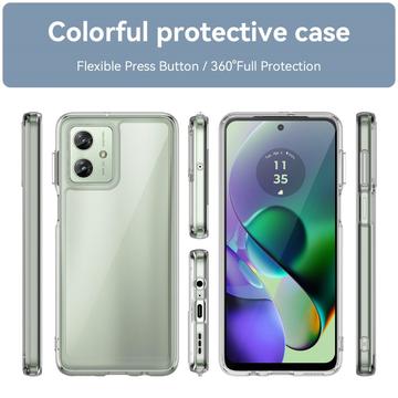 Motorola Moto G54 Anti-Shock Hybrid Cover - Gennemsigtig