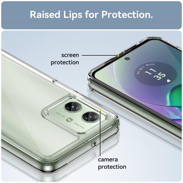 Motorola Moto G54 Anti-Shock Hybrid Cover - Gennemsigtig
