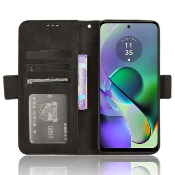 Motorola Moto G54 Pung Cover med Kortholder - Sort