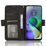Motorola Moto G54 Pung Cover med Kortholder - Sort