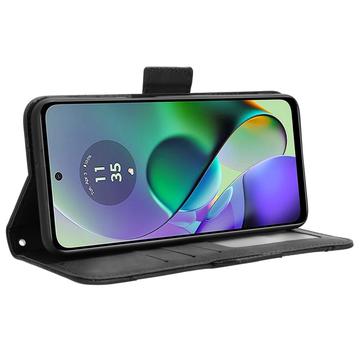 Motorola Moto G54 Pung Cover med Kortholder - Sort