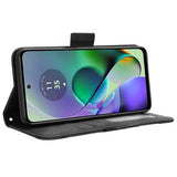Motorola Moto G54 Pung Cover med Kortholder - Sort