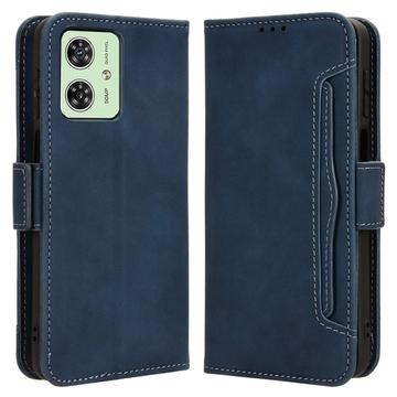 Motorola Moto G54 Pung Cover med Kortholder - Blå