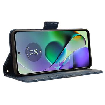 Motorola Moto G54 Pung Cover med Kortholder - Blå