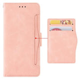 Motorola Moto G54 Pung Cover med Kortholder - Pink