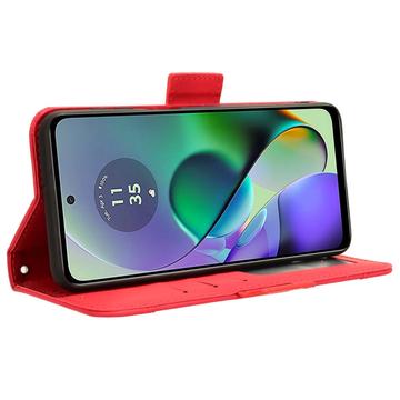 Motorola Moto G54 Pung Cover med Kortholder - Rød