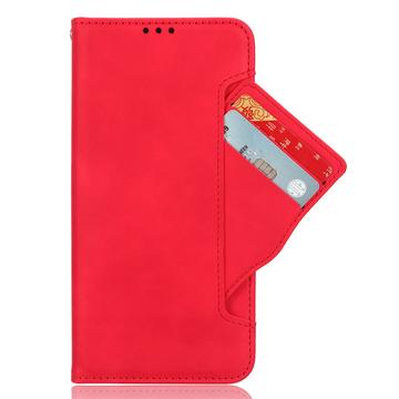 Motorola Moto G54 Pung Cover med Kortholder - Rød