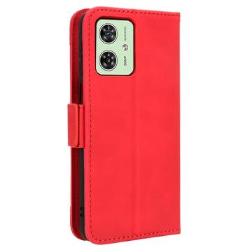Motorola Moto G54 Pung Cover med Kortholder - Rød