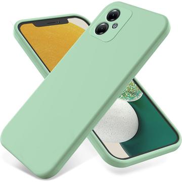 Motorola Moto G54 Liquid Silikone Cover med Strop - Grøn