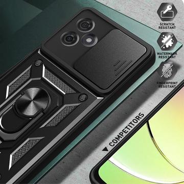 Motorola Moto G54 Roterende Ring Hybrid Cover med Kameraskjold - Blå