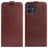 Motorola Moto G54 Vertikal Flip Taske med Kortholder - Brun