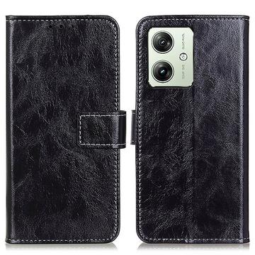 Motorola Moto G54 Pung Taske med Magnetisk Lukning - Sort