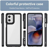 Motorola Moto G55 Anti-Shock Hybrid Cover - Sort