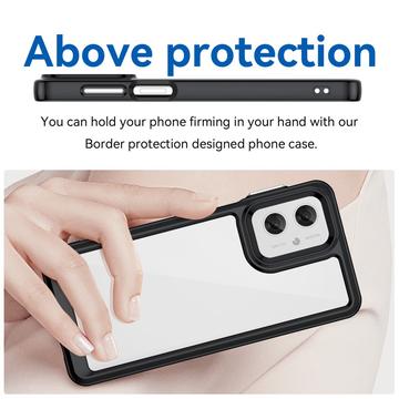 Motorola Moto G55 Anti-Shock Hybrid Cover - Sort