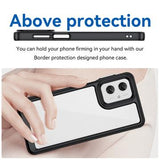 Motorola Moto G55 Anti-Shock Hybrid Cover - Sort